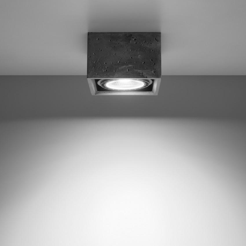 Product of Quatro 1 Cement Ceiling Lamp SOLLUX