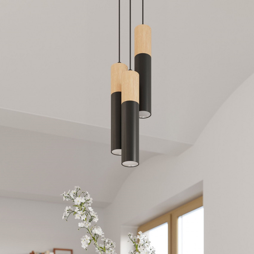 Product of Pablo 2 Wooden Pendant Lamp SOLLUX
