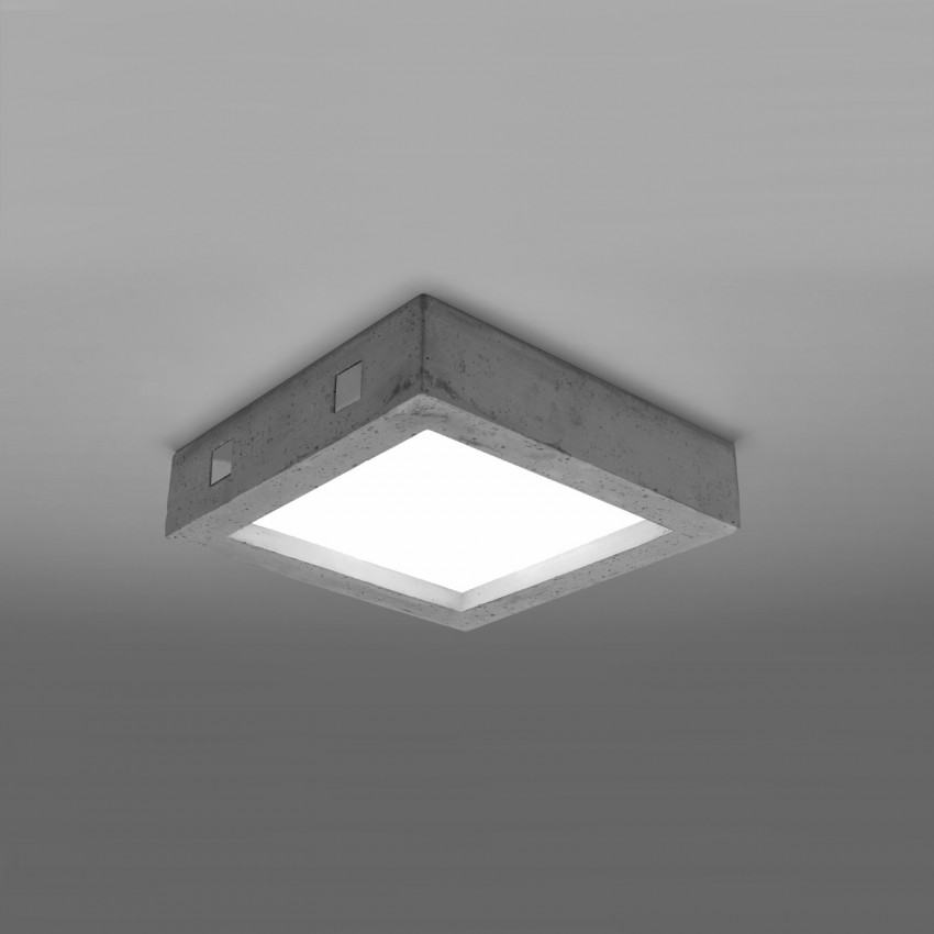 Product van Plafondlamp Riza Beton SOLLUX 