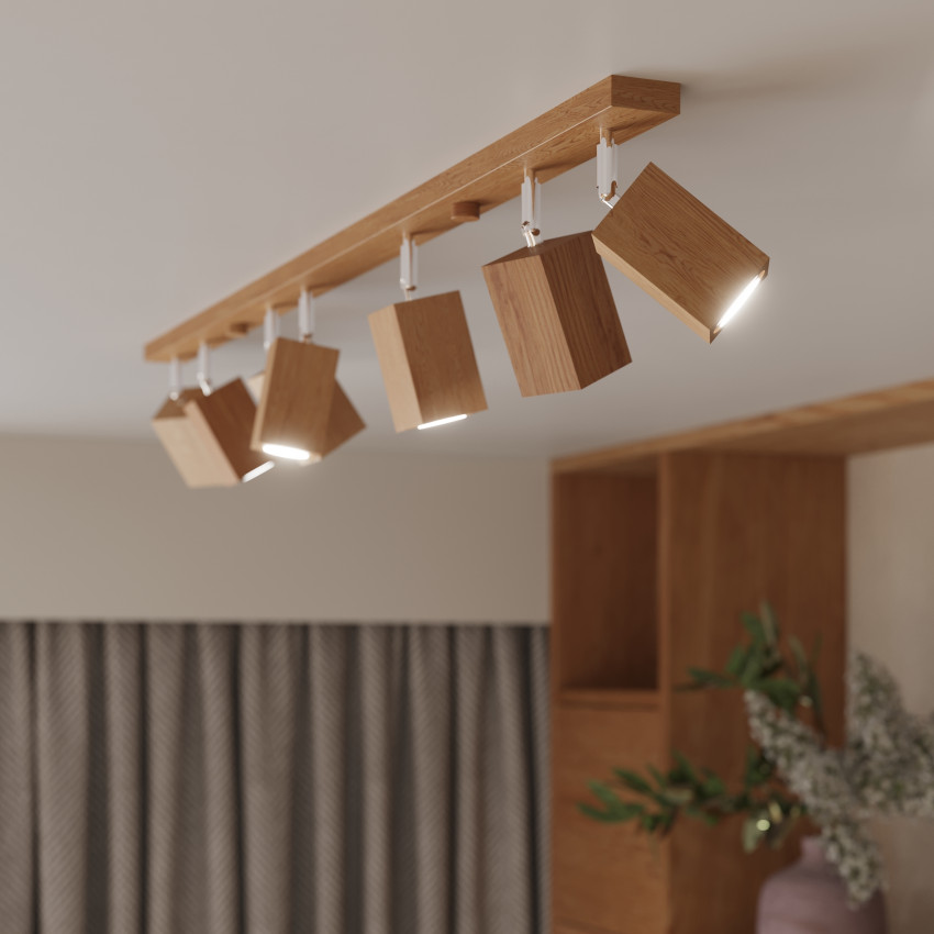 Product of Keke 6 Wooden Ceiling Lamp SOLLUX