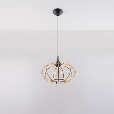 Mandelino Wooden Pendant Lamp SOLLUX