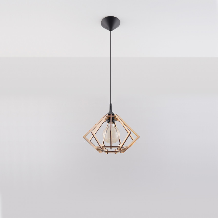 Product of Pompelmo Wooden Pendant Lamp SOLLUX