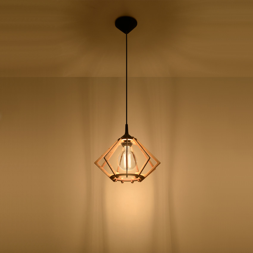 Product of Pompelmo Wooden Pendant Lamp SOLLUX