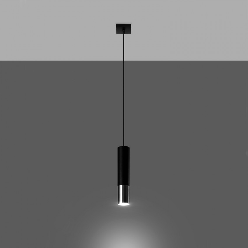 Product van Hanglamp Loopez 1 Metaal SOLLUX 
