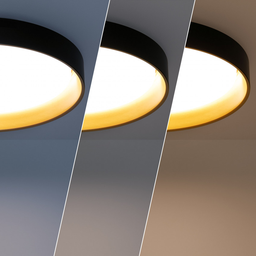 Product van Plafondlamp LED 30W Rond Metaal Ø550 mm CCT Selecteerbaar Big Broadway