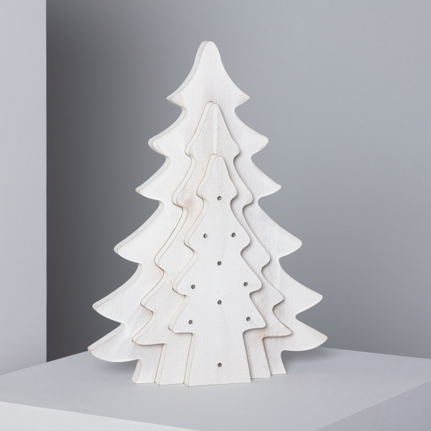 Product of Kolm Wooden Christmas Tree with Battery 