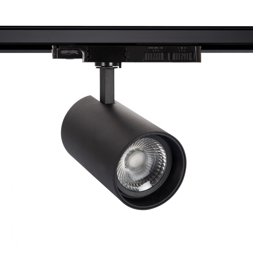 Produit de Spot sur rail  LED Lumo 30-35-40W CRI90 Noir CCT pour Rail Triphasé (3 Allumages)