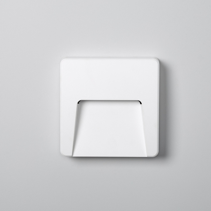 Product of 3W Dag Square Surface White Outdoor LED Wall Light 