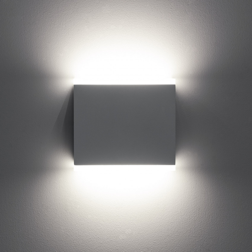 Product van Wandlamp Outdoor  LED 6W Dubbelzijdig Verlichting Vierkant Wit Orus