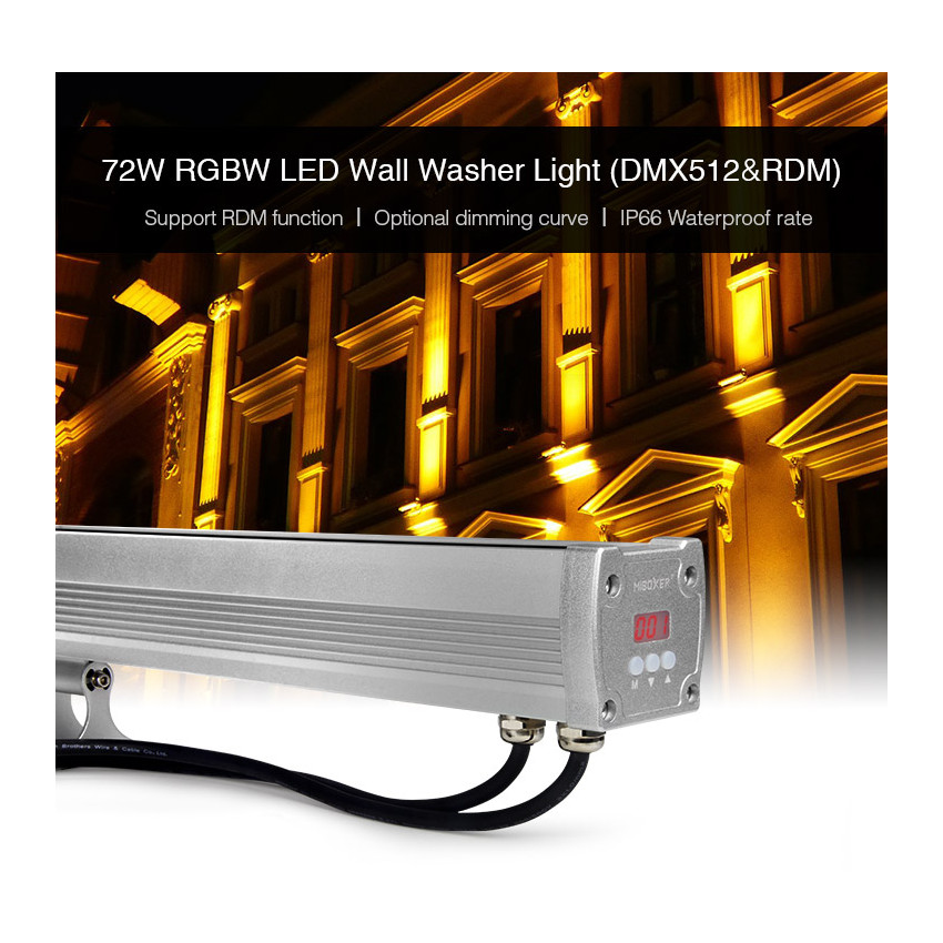 Prodotto da Wallwasher LED LED RGBW DMX 72W IP66 1000mm MiBoxer