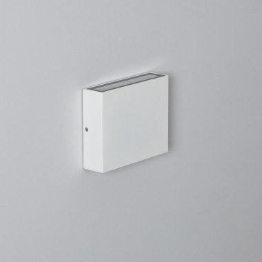6W Kaysa Outdoor Square White LED Wall Light with Double Sided Illumination