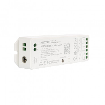 Product MiBoxer 5 in 1 WiFi LED Controller for Monochrome/CCT/RGB/RGBW/RGBW/RGBWW 12/24V DC LED Strip 