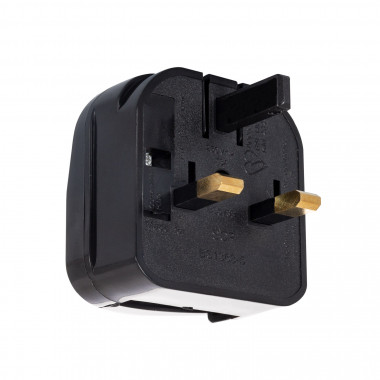 Product van Adapterstekker Type E (EU) Brede kop met Rechte kabel naar Stekker Type G (UK)