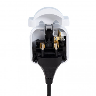 Produkt von Adapterstecker Typ E (EU) Breiter Kopf mit geradem Kabel auf Stecker Typ G (UK)