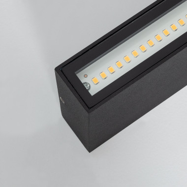 Applique da Parete per Esterno LED 10W Doppia Luce Rettangolare Nero Kaira  - Ledkia