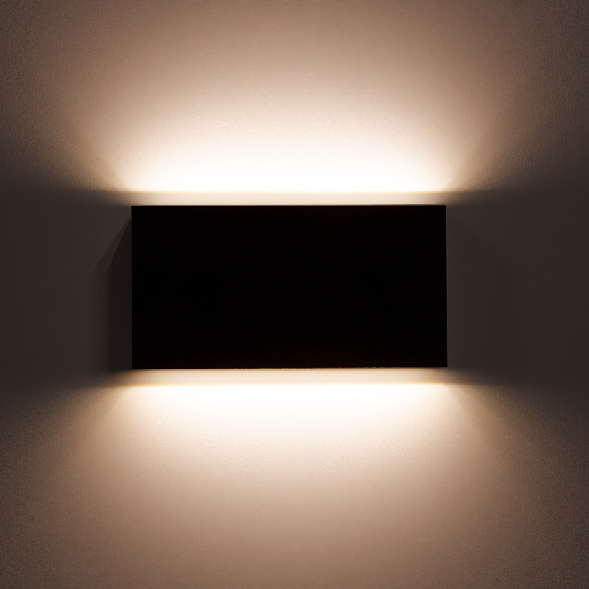 Product van Wandlamp Outdoor  LED 10W Dubbelzijdige Verlichting  Rechthoekig Zwart Kaira