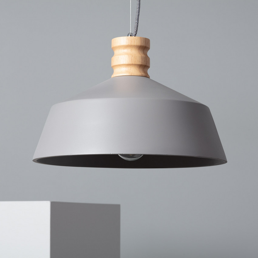 Product of Kukojoa Concrete and Wood Pendant Lamp 