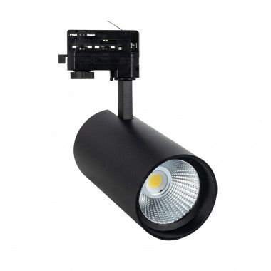 Produit de Spot LED New d'Angelo 40W Noir CCT CRI90 LIFUD pour Rail Triphasé (3 Allumages)