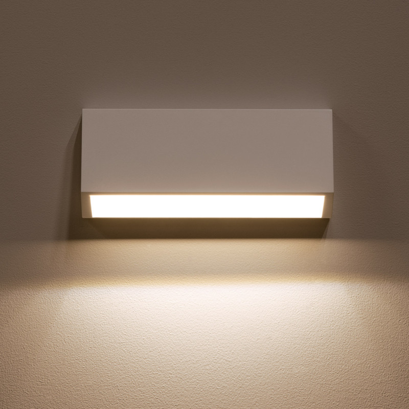 Produit de Balise LED Extérieure 3W En Saillie au Mur Rectangulaire Valeta Blanche 