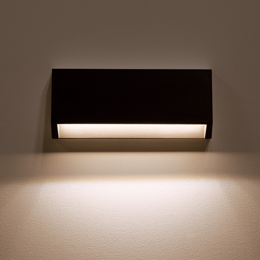 Product van Wandlamp Outdoor LED 3W Opbouw rechthoekig Zwart Valeta