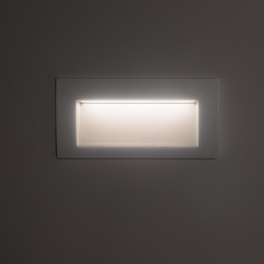 Product van Wandlamp Outdoor LED 4W Inbouw Rechthoekig Wit  Elin 