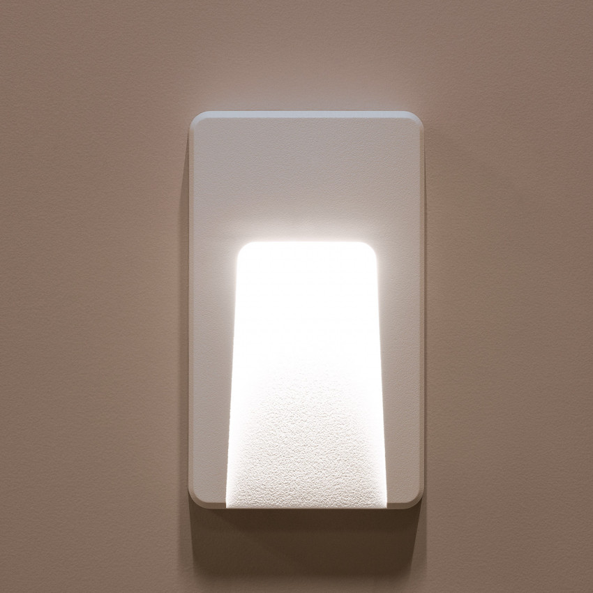 Product of 3W Joy Rectangular Surface Outdoor LED Wall Light in White