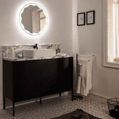 Badkamer Spiegel met LED verlichting Ø60 cm Monroe