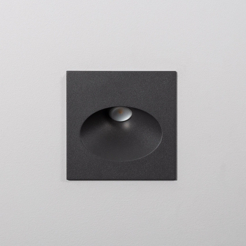 Product of 2W Coney Outdoor Recessed LED Wall Lamp in Grey