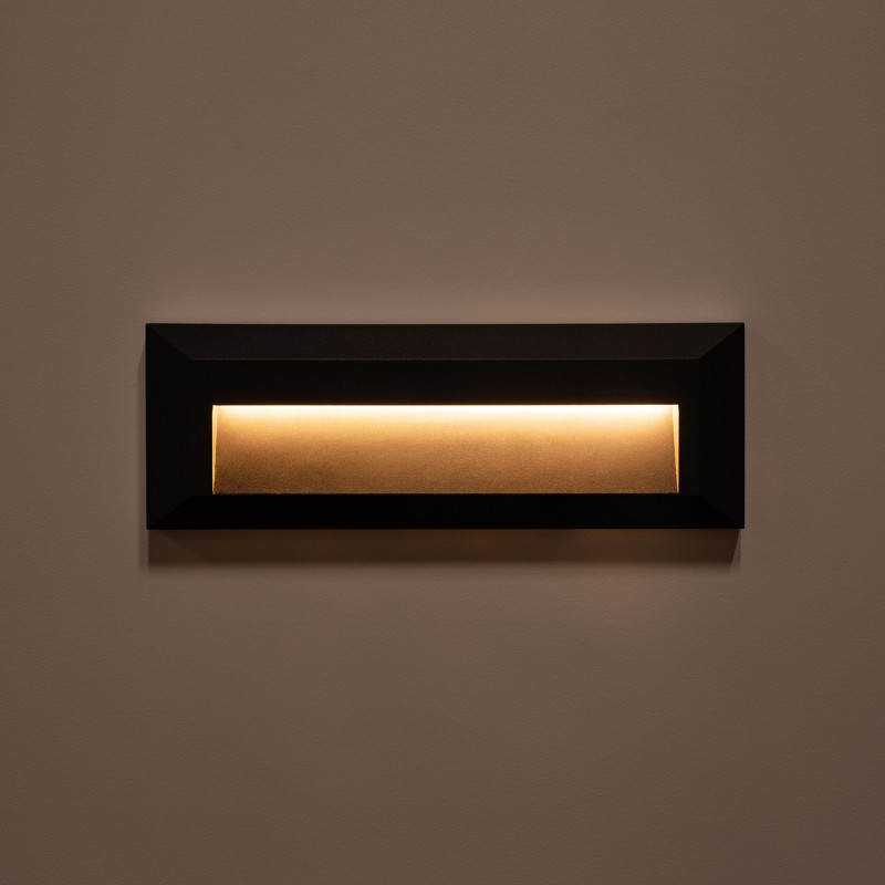 Product of 2W Elide Rectangular Surface Outdoor LED Wall Light in Black