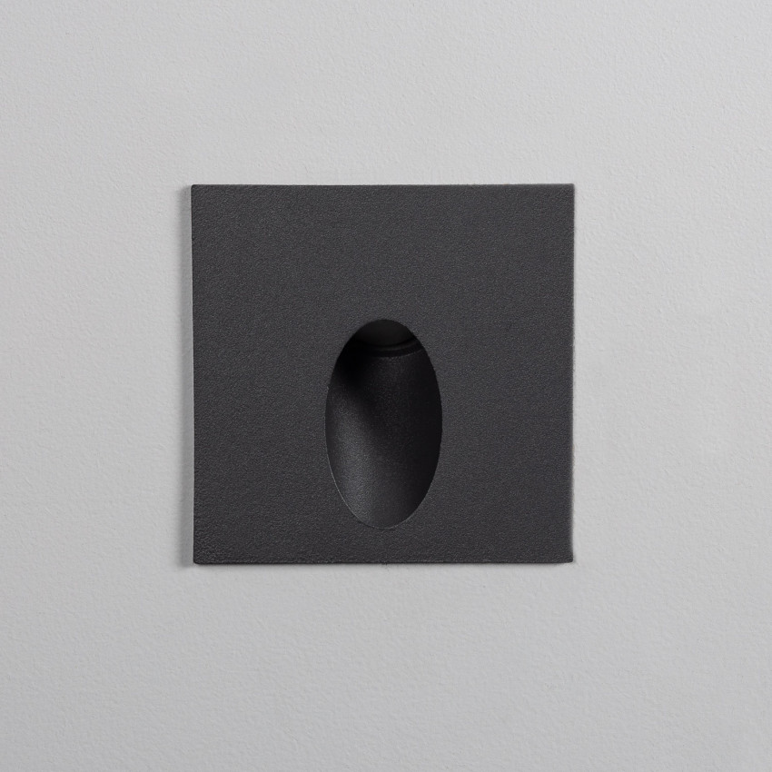 Product of 2W Ellis Square Recessed Outdoor Wall Light in Grey