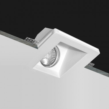 Produit de Collerette Downlight Intégration Plâtre/Pladur Carrée Accent pour Ampoule LED GU10/GU5.3 Coupe 123x123 mm UGR17