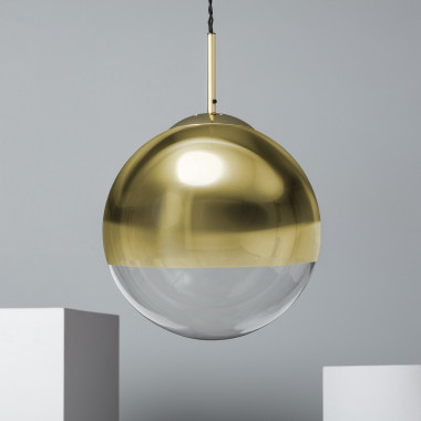 Hanglamp Metaal en Glas Yelitza Gold