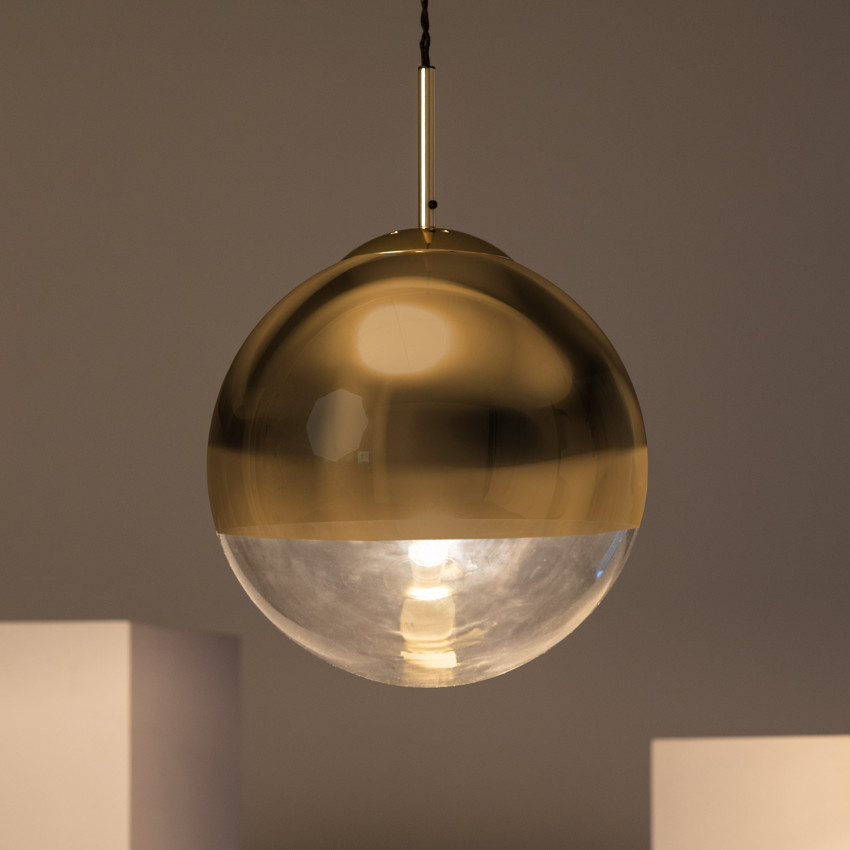 Product van Hanglamp Metaal en Glas Yelitza Gold  