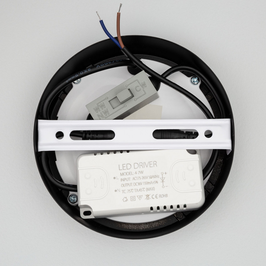 Product of 6W Galan Aluminium CCT Selectable SwitchDimm Slim Round LED Surface Lamp Ø110 mm 