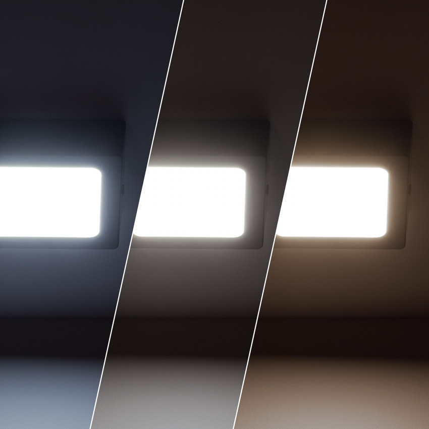 Produkt od Přisazené Stropní Hliníkové LED Svítidlo 6W Slim Čtvercové 105x105 mm CCT dle Výběru Galán SwitchDimm 