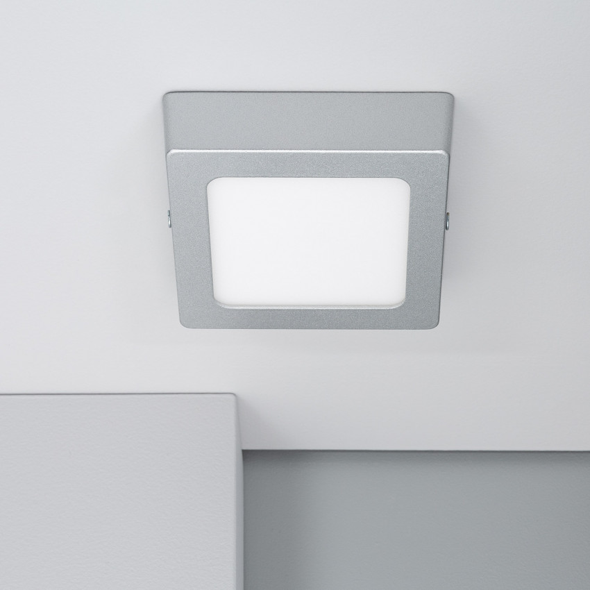 Product van Plafondlamp LED 6W Vierkant  Slim CCT Selecteerbaar 105x105 mm Galán  SwitchDimm
