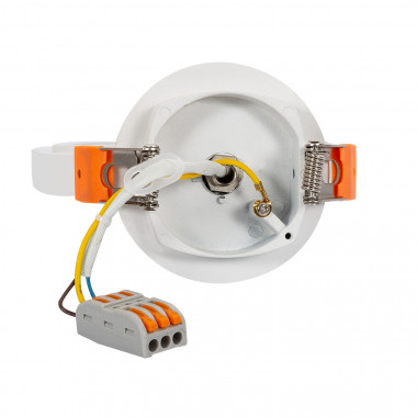 Product of Round Recessed Directional Downlight Ring for GU10 AR111 LED Bulb 