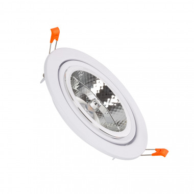 Downlight LED 15 W Direzionabile Circolare AR111 Foro Ø120 mm