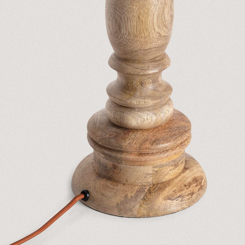 Produkt von Lampenfuß für Tischleuchte Holz Dinka ILUZZIA