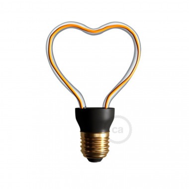 LED-Lampe E27 Dimmbar Filament 8W Art Heart Creative-Cables Modell SEG50148