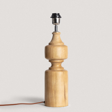 Dřevěný Podstavec Stolní Lampy Sansa ILUZZIA