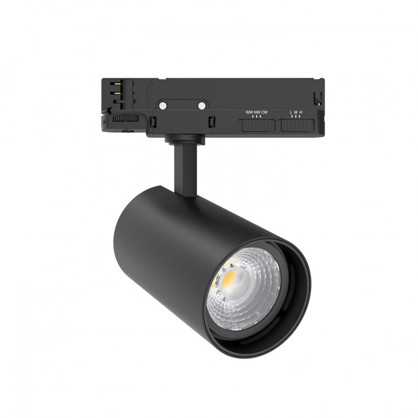 Produkt von LED-Strahler für 3-Phasenstromschiene 30W Fasano CCT No Flicker Dimmbar DALI Schwarz