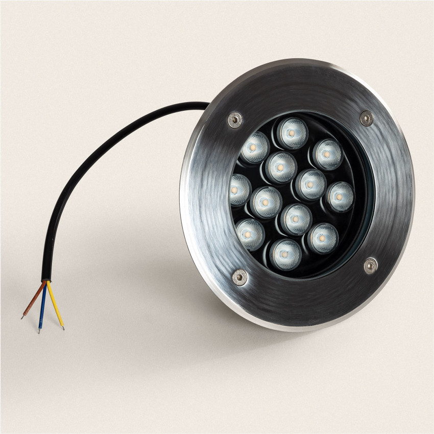 Product of 12W Inox Solid Recessed Ground LED Outdoor Spotlight