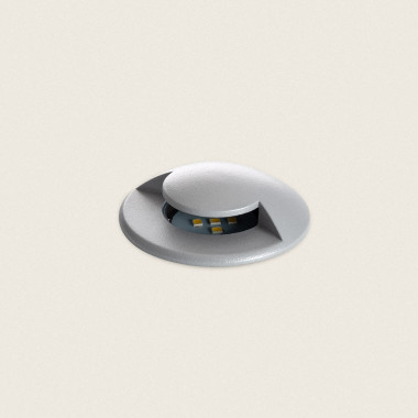 Segnapasso LED Incasso a Terra per Esterno 1W 1L 24V DC Loto Grigio