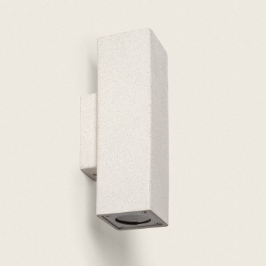Banjar Cement Double Sided Outdoor Square Wall Lamp