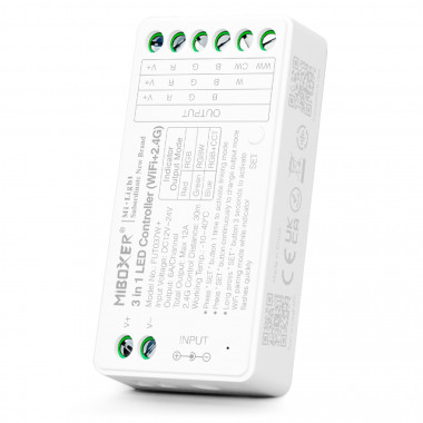 Product van Controller Regelaar LED RGB/RGBW/RGBWW 12/24V DC MiBoxer FUT037W+ 