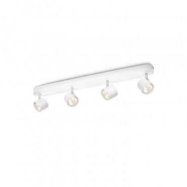 Lampada Da Soffitto Led Regolabile Orientabilecon Quattro Faretti X W Philips Star Ledkia