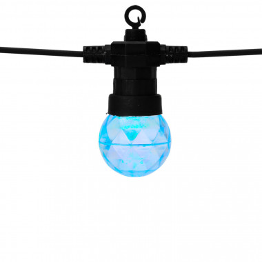 LED RGB Girlande für draußen mit 10 Glühbirnen Alec 7,5 m