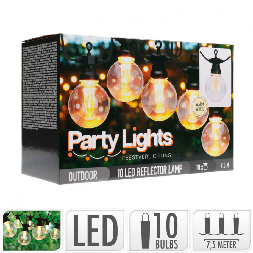 Prodotto da Ghirlanda LED per Esterni da 10 Lampadine Corbera 7.5m