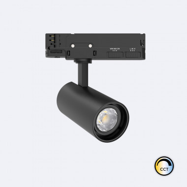 LED-Strahler für 3-Phasenstromschiene 20W Fasano CCT No Flicker Dimmbar Schwarz